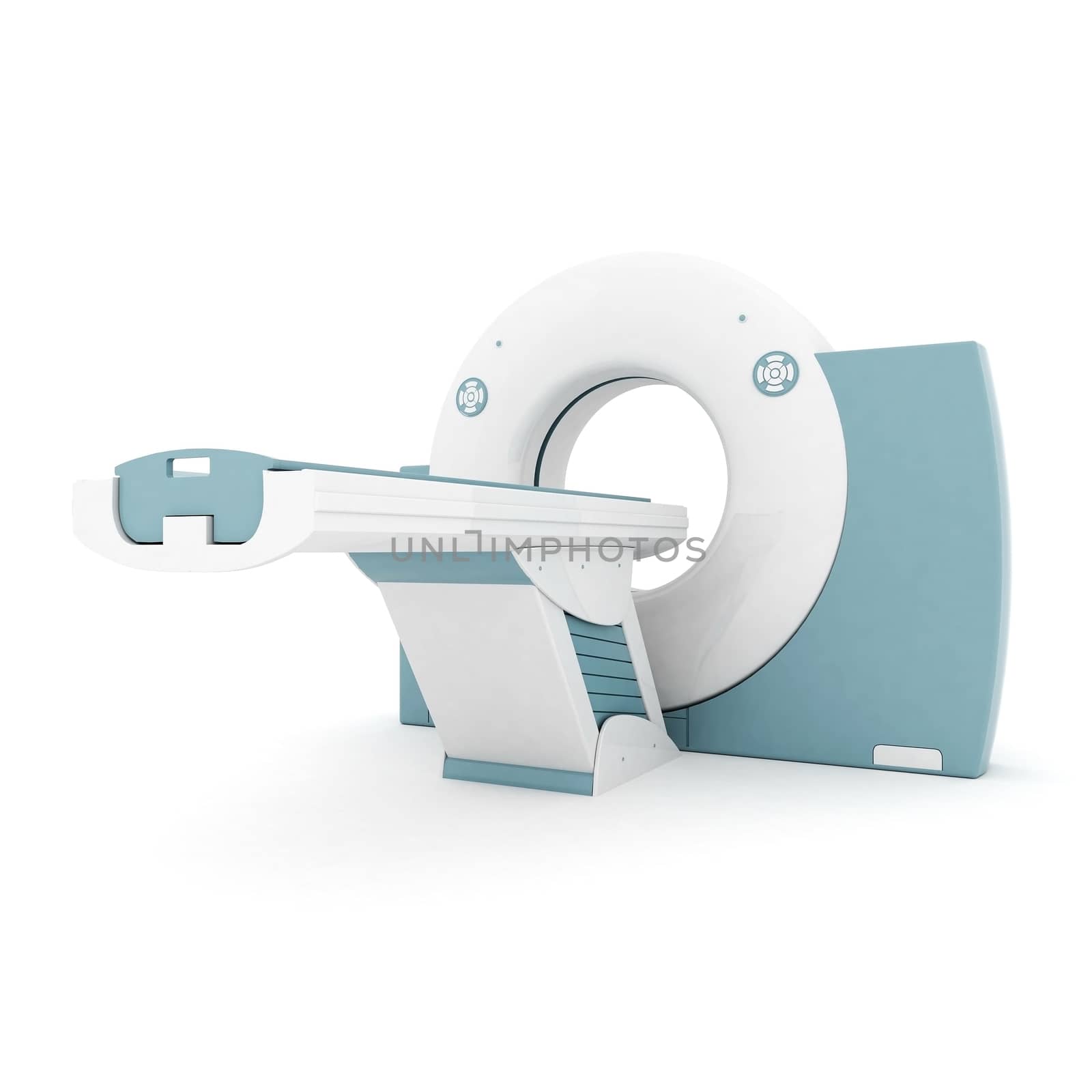 MRI image of the device on a white background