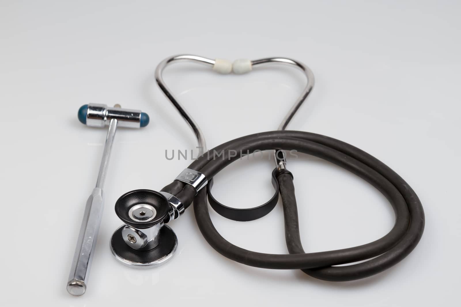 Stethoscope on isolated white background