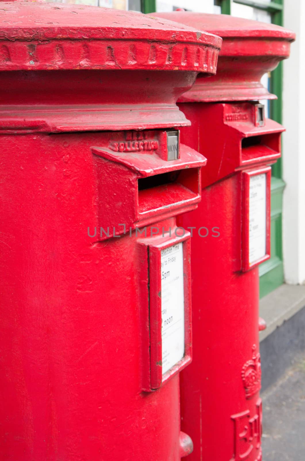 British red mail boxes by Brigida_Soriano