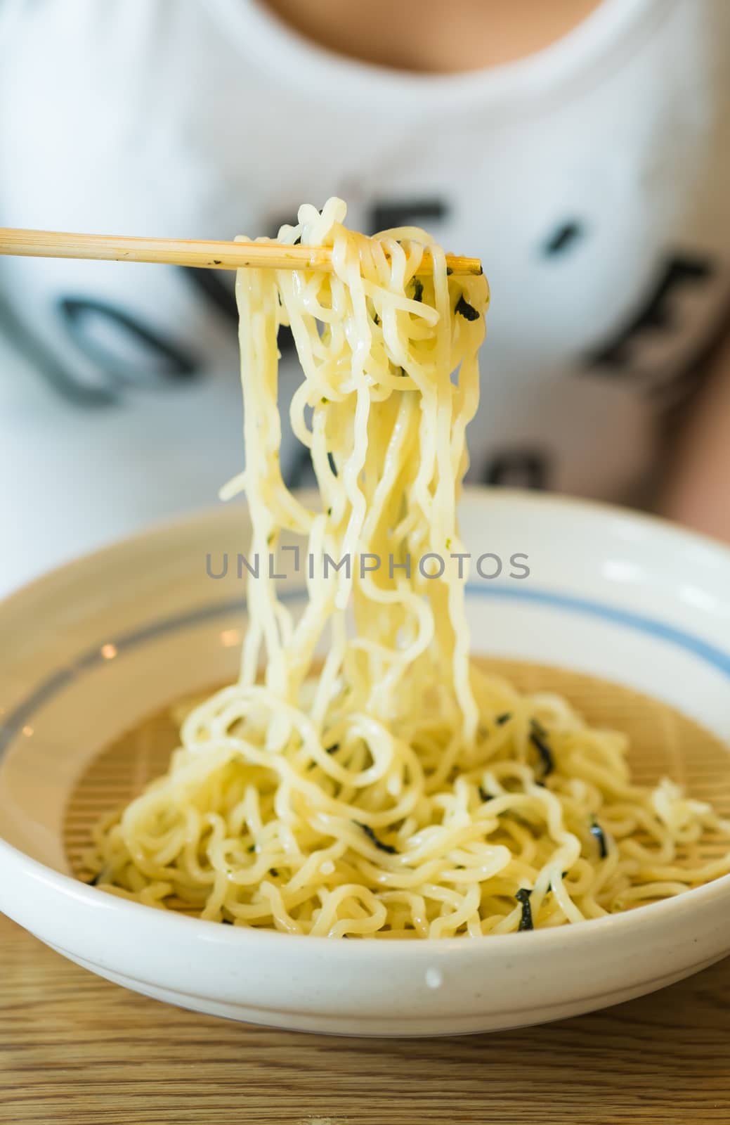 Dipping cold noodle Zaru soba sauce japan food style by moggara12