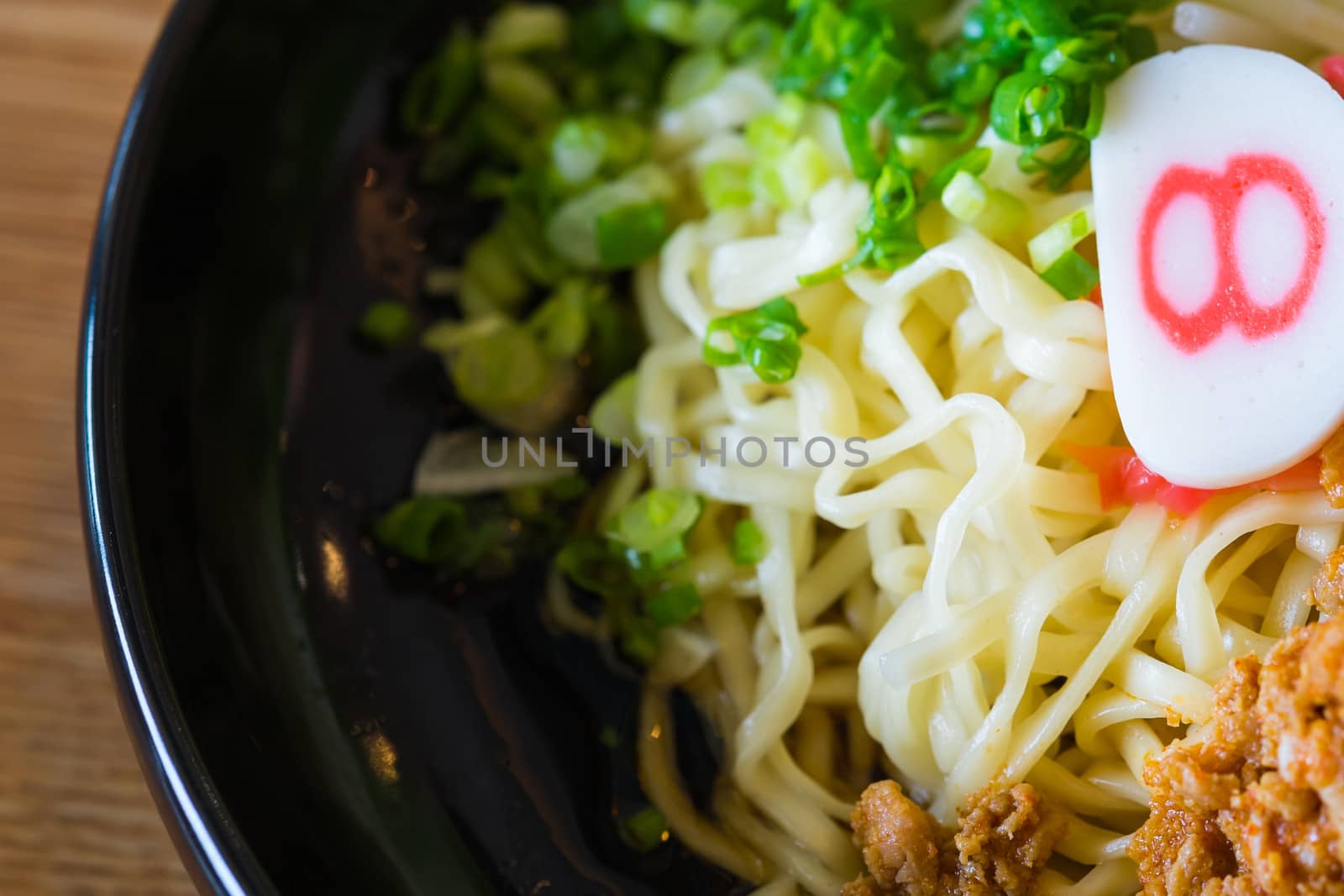 noodle with spicy ground pork sauce by moggara12