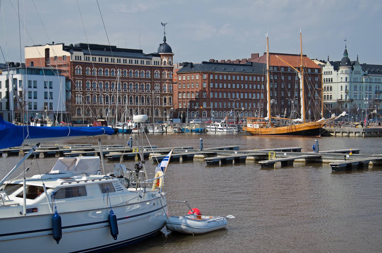 View of the city of Helsinki. Finland.