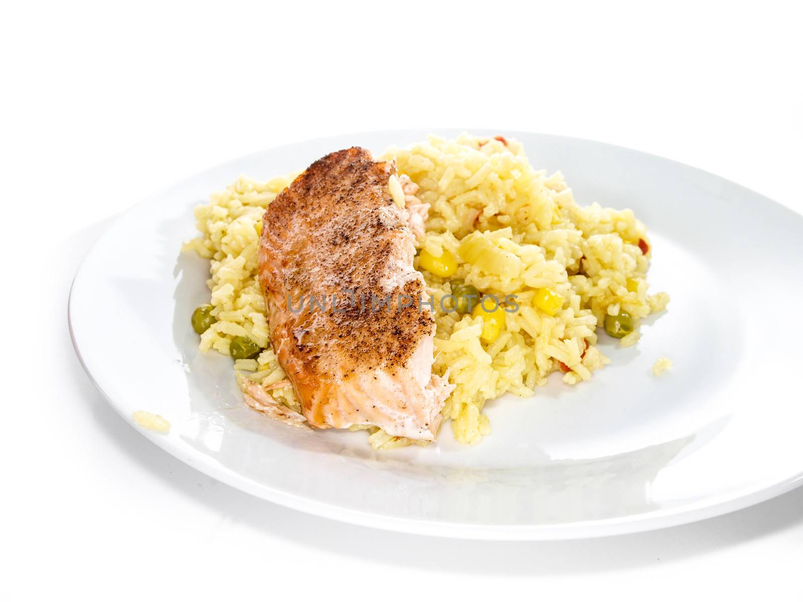 Fillet of salmon with rice by Arvebettum