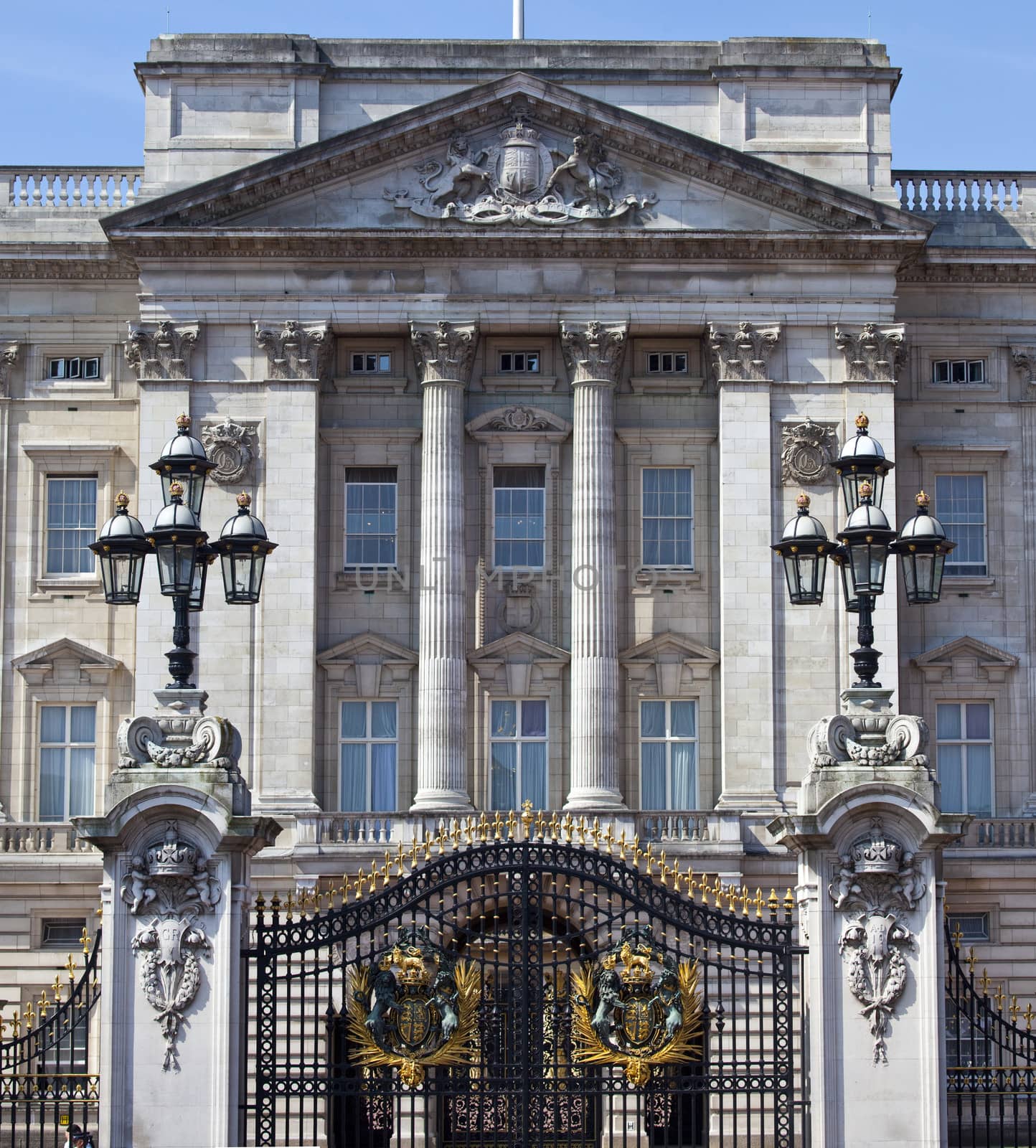 Buckingham Palace in London.