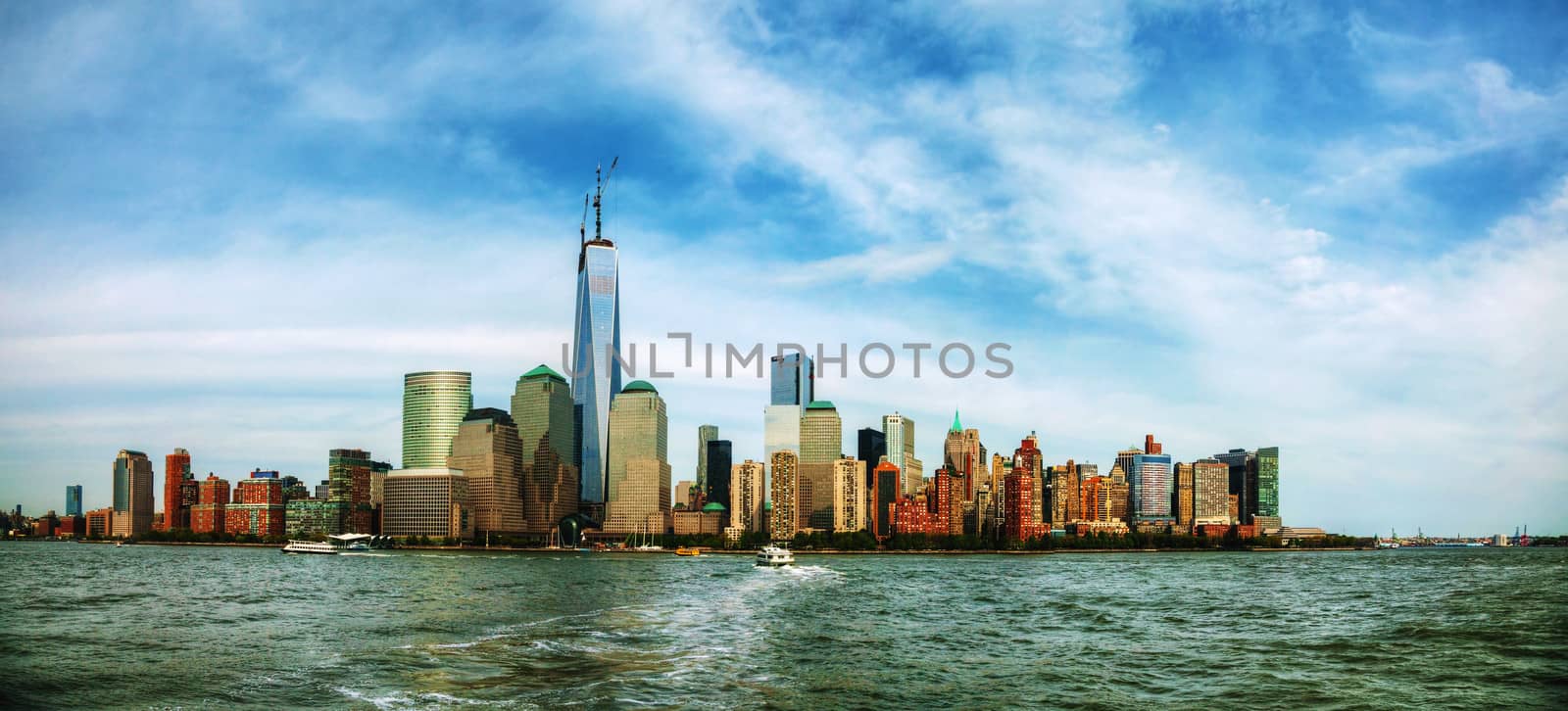 New York City cityscape panorama by AndreyKr