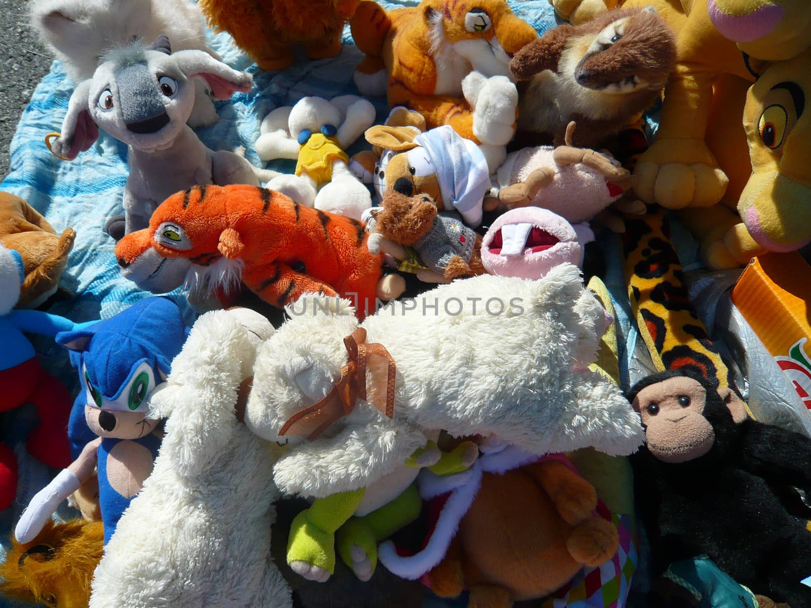 Dolls and Toys on Flea Market