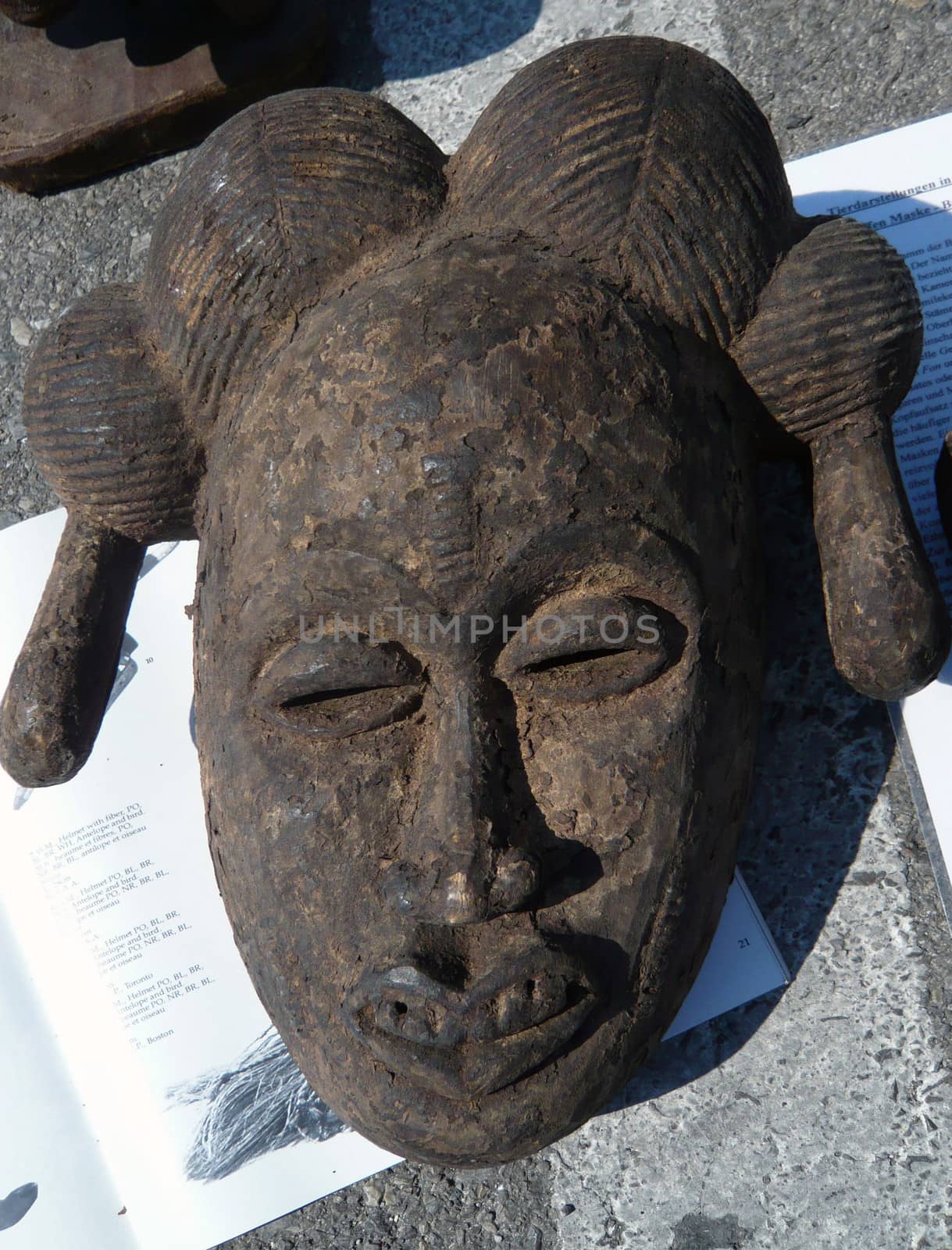 Wood carved mask from Africa