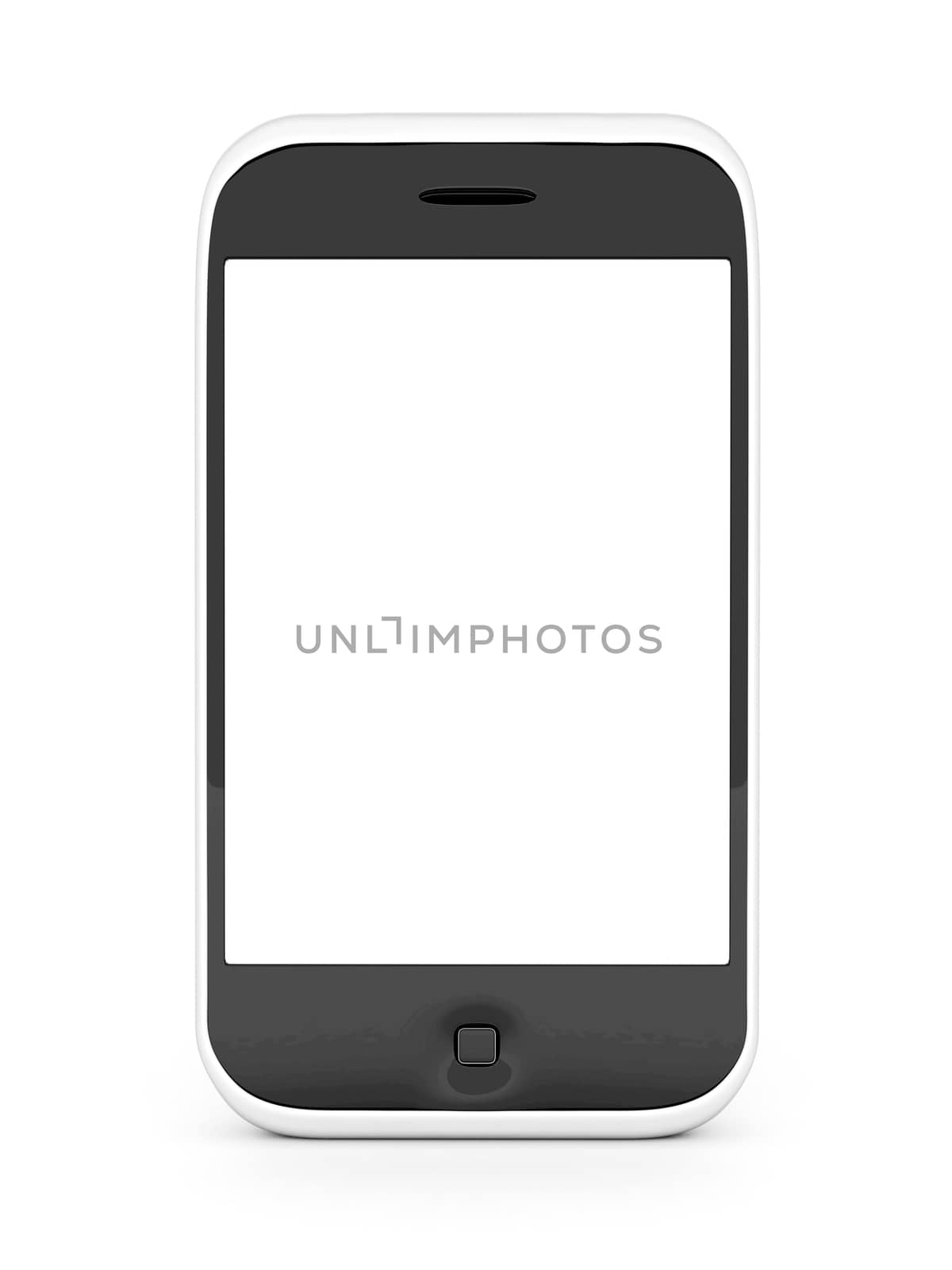 Image smartphone isolated on a white background