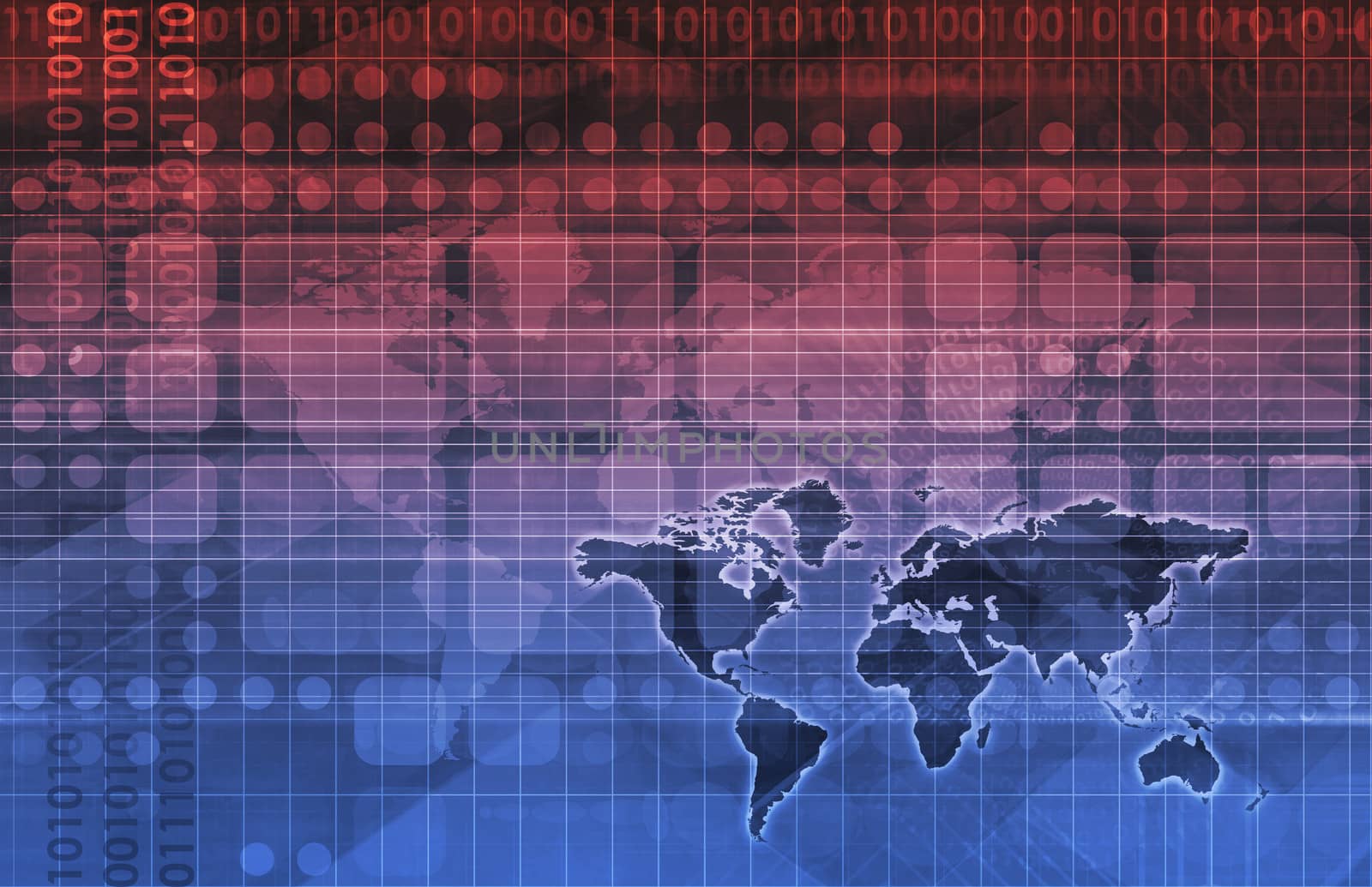 Telecommunications Network all over the World Art