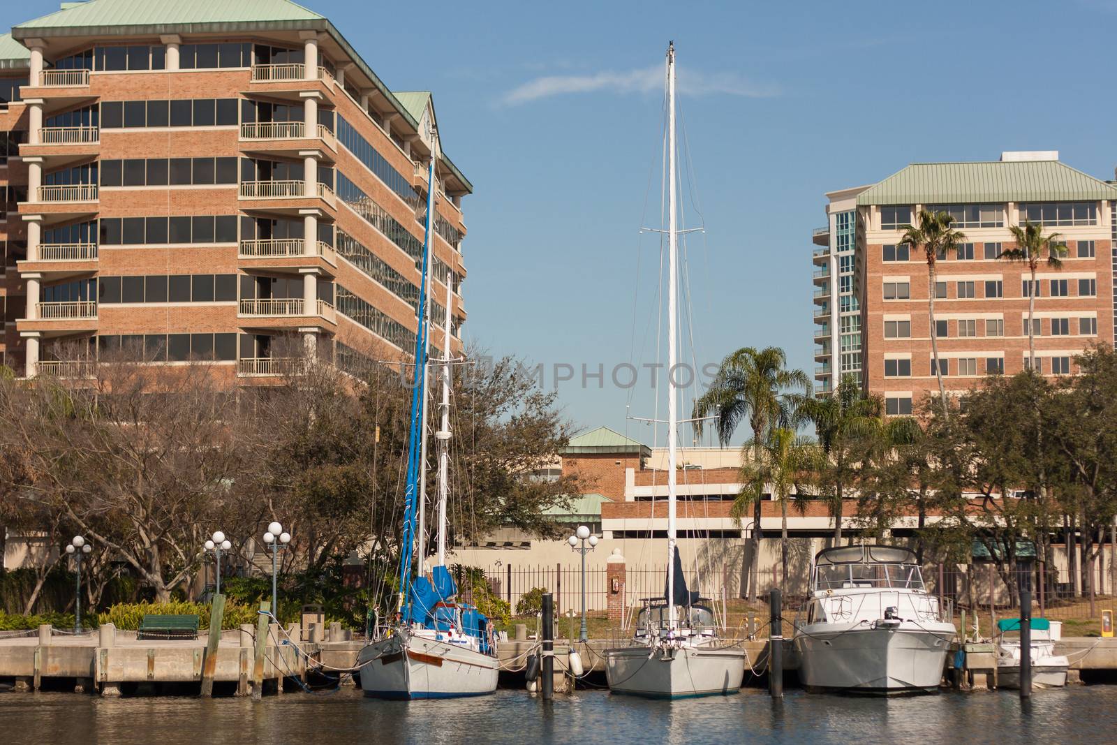 This was taken at Tampa, Florida on the Hillsborough River. This scene is an icon of fine Florida living. Just walk from your home to your boat and take off.