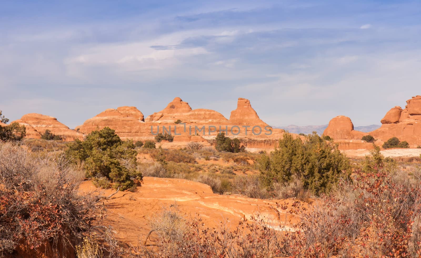 A beautiful view at Arches National Park taken late in the day. One could spend months in this park and still not exhaust all the photo opportunities.