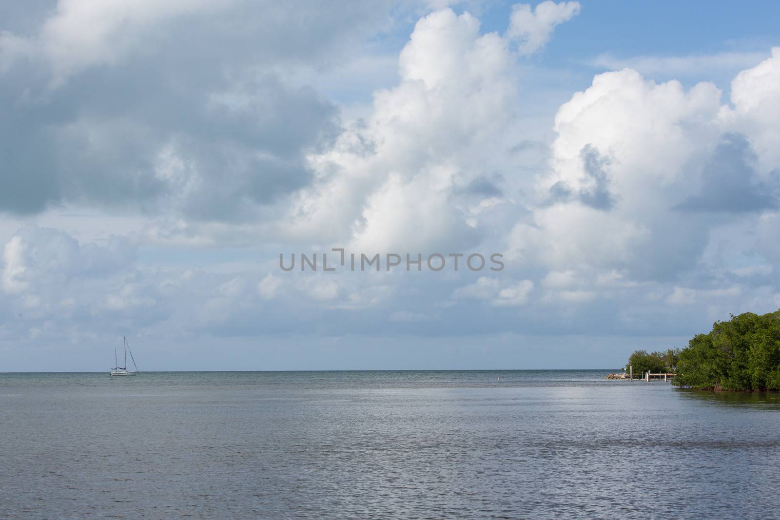 Grassy Key is next to Marathon Key on the U.S. 1 Overseas Highway. This is the view seen from a small dock.