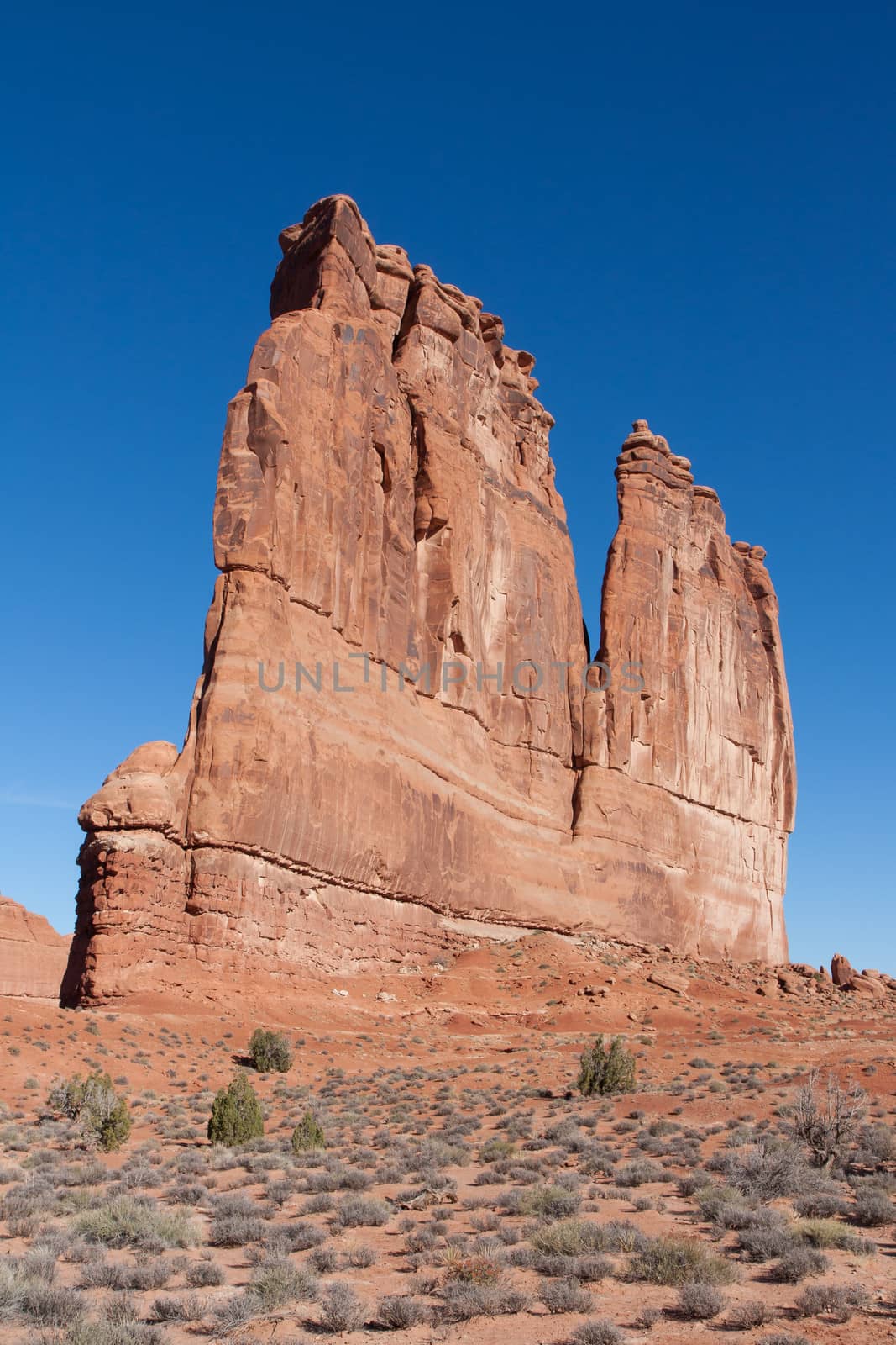Courthouse Towers at Arches National Park by picturyay
