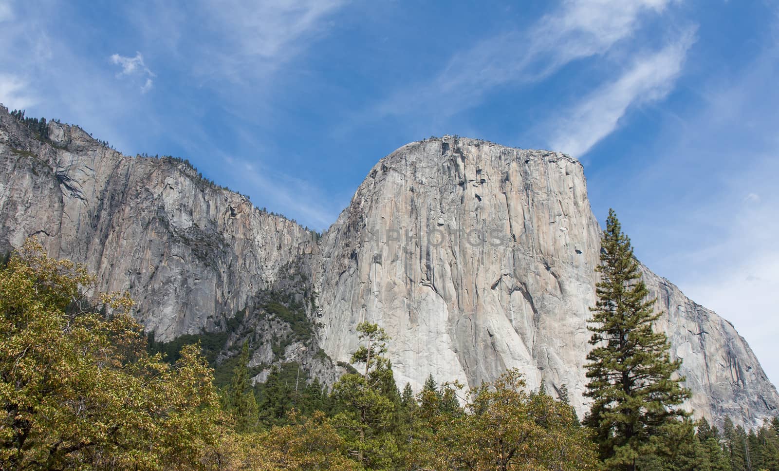 The magnificent El Capitan at Yosemite National Park in California