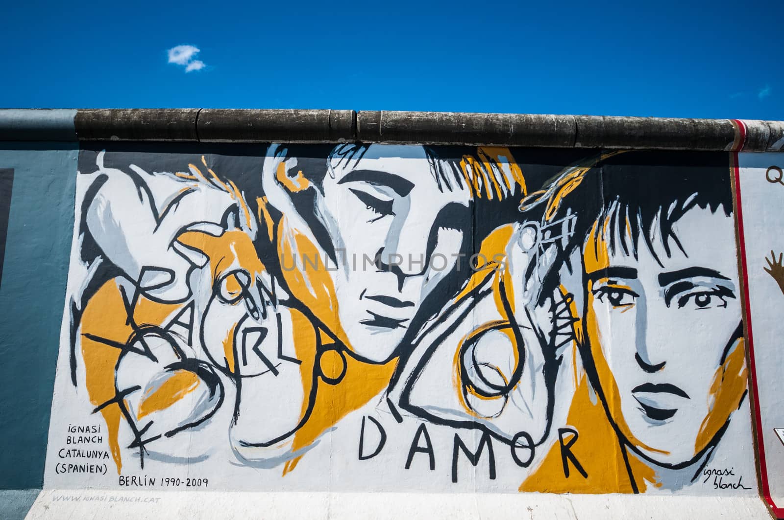 part of the famous East Side Gallery in Berlin