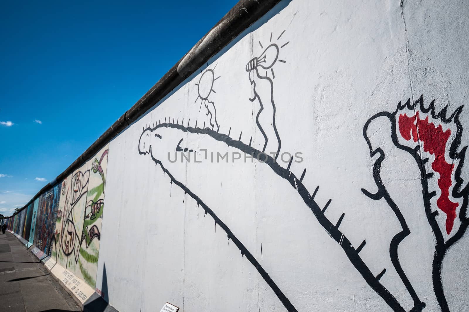 part of the famous East Side Gallery in Berlin