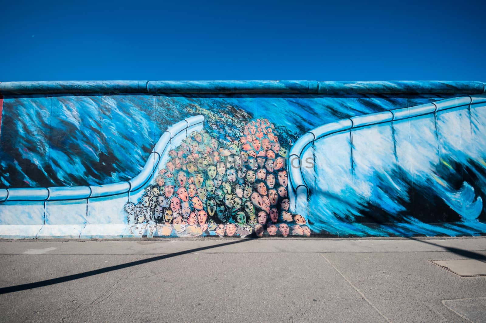 part of the famous East Side Gallery in Berlin