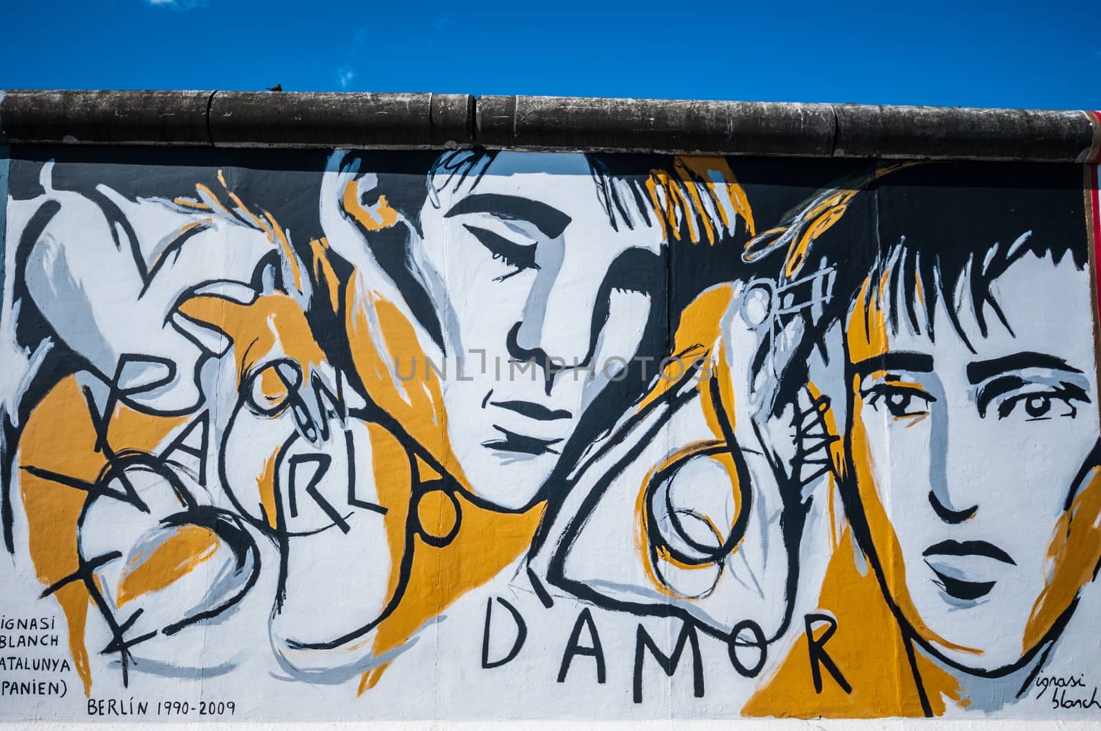 part of the famous East Side Gallery in Berlin