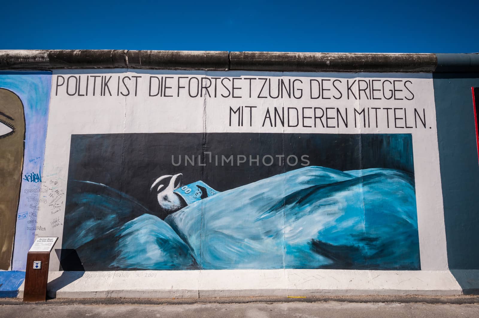 part of the famous East Side Gallery in Berlin