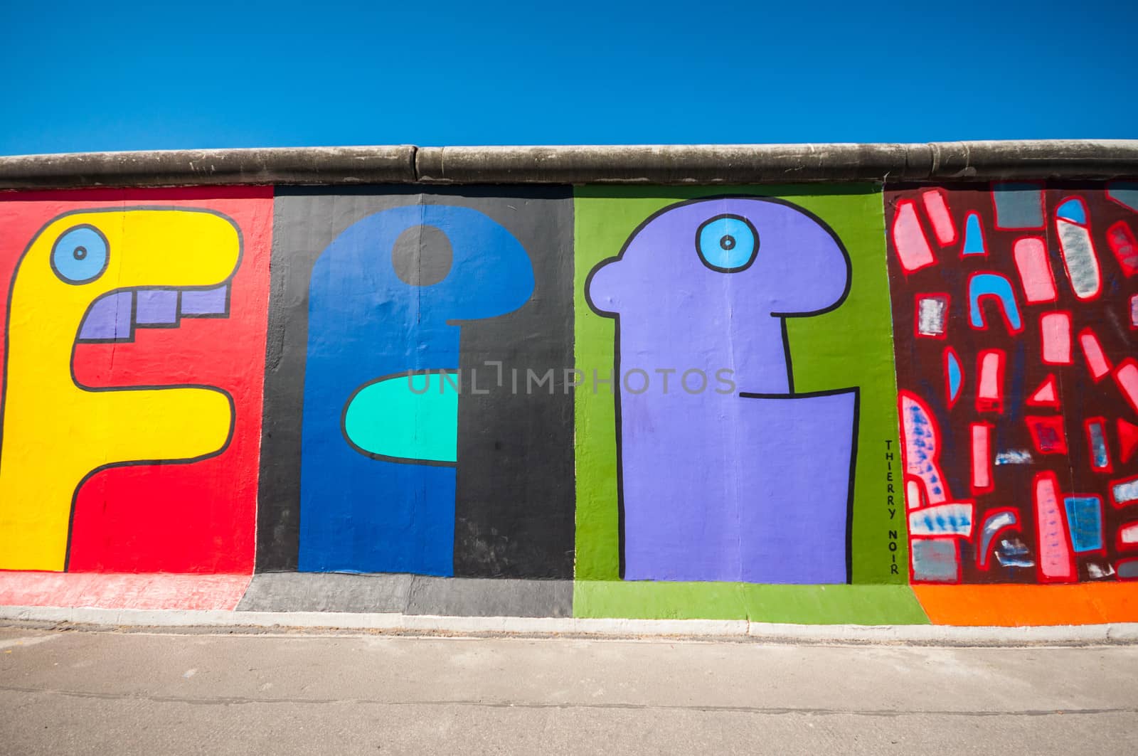 part of the famous East Side Gallery in Berlin