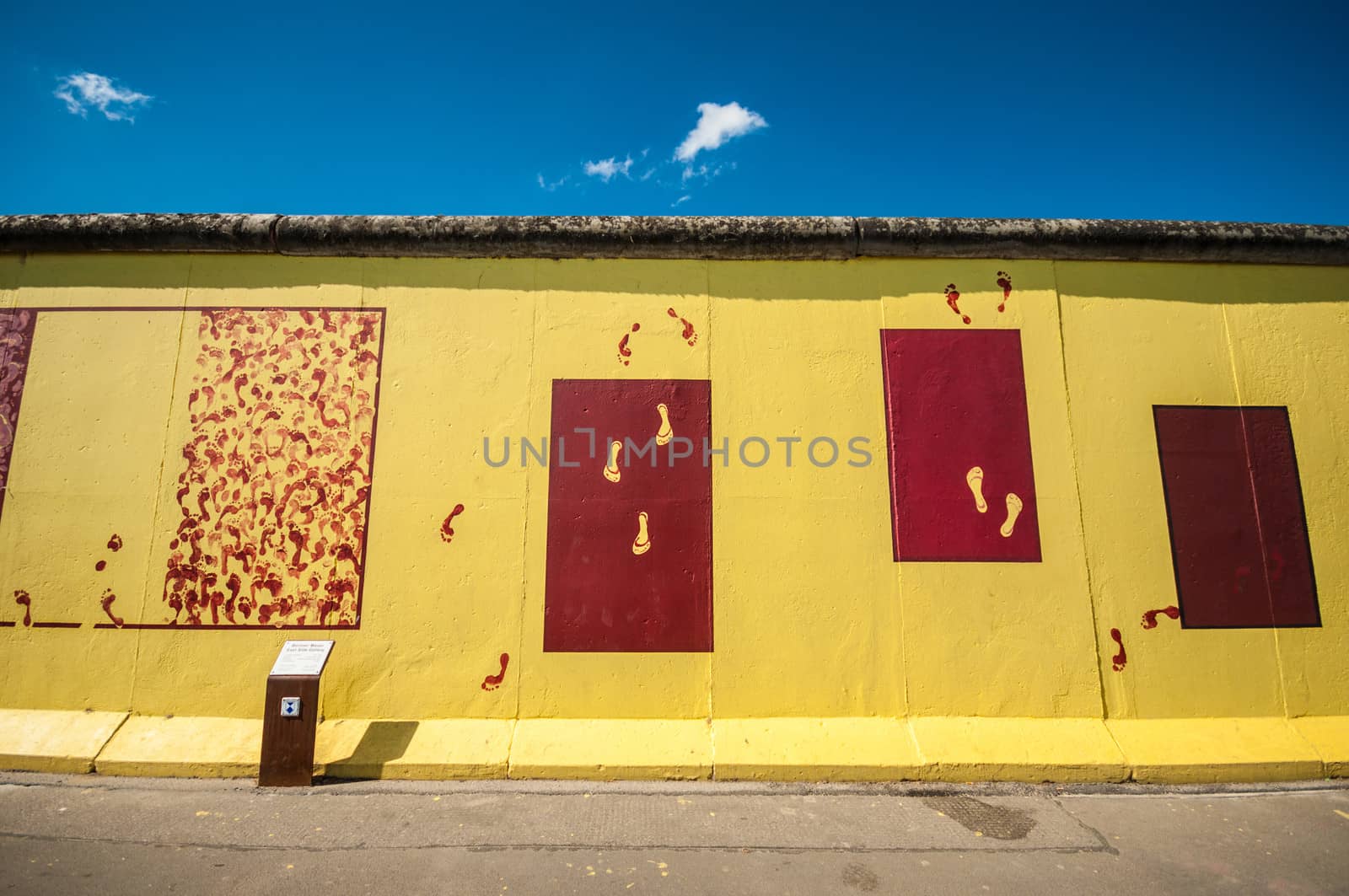 part of the famous East Side Gallery in Berlin