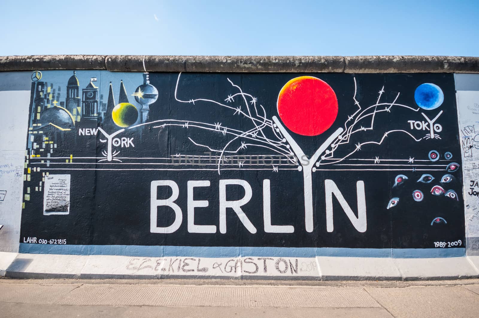 part of the famous East Side Gallery in Berlin