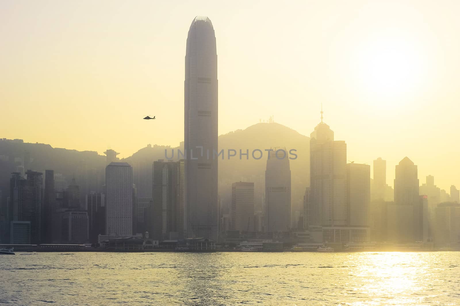 Hong Kong at sunset by joyfull