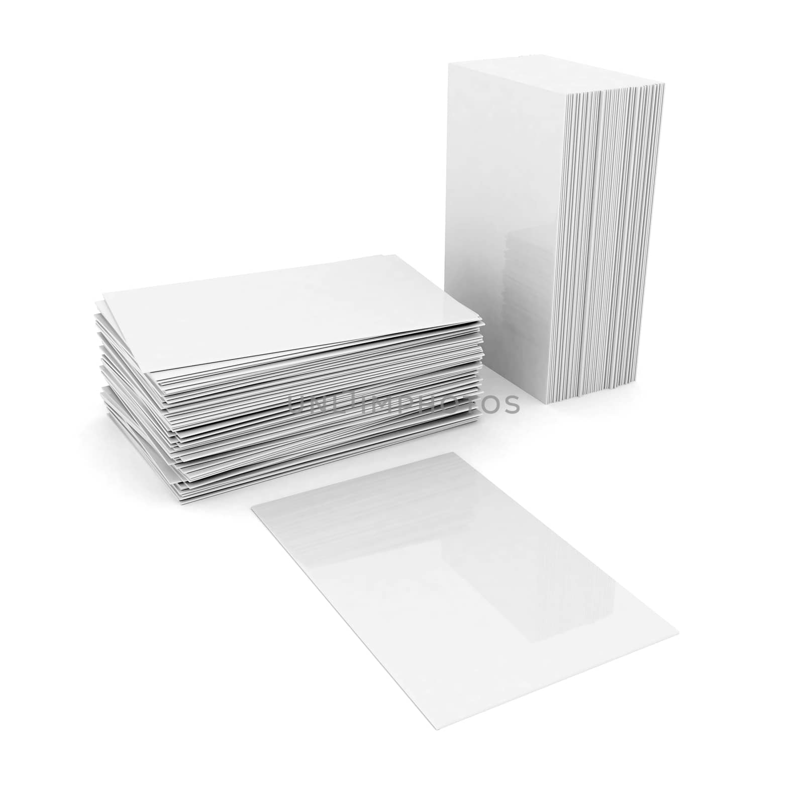 layout of books isolated on a white background
