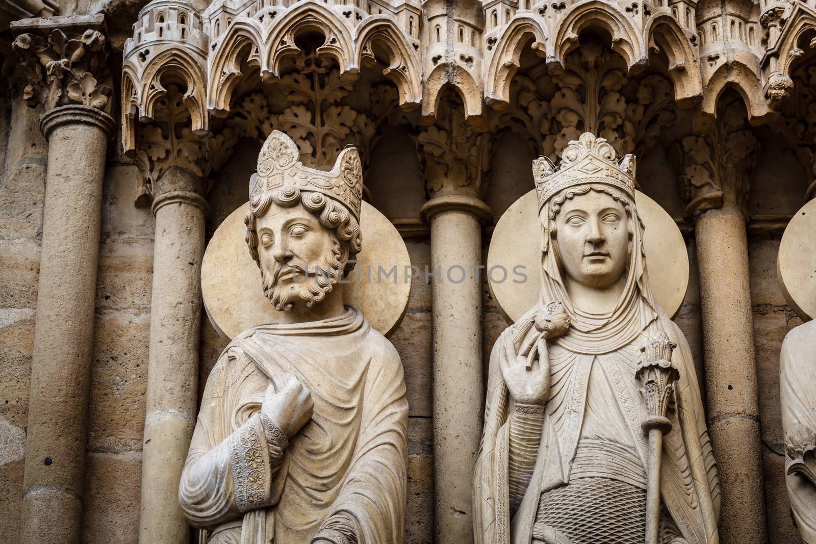 Notre Dame de Paris Exterior Details, Paris, France by anshar