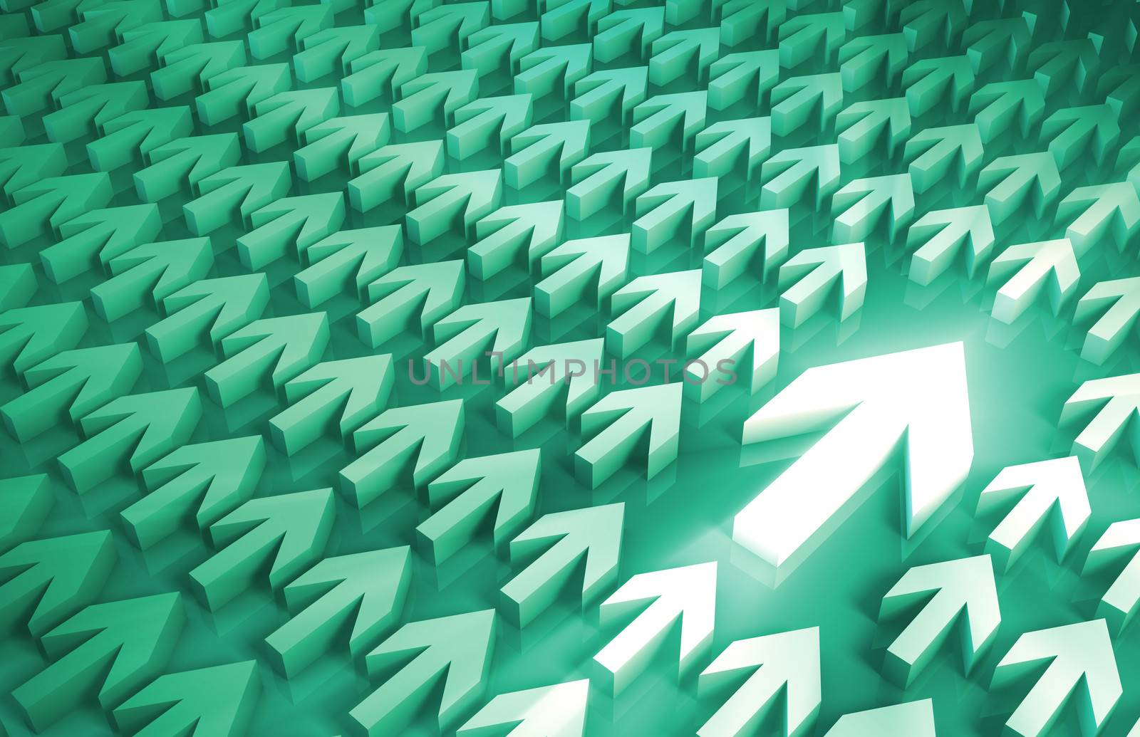 Leadership Concept With Arrows Leading the Way