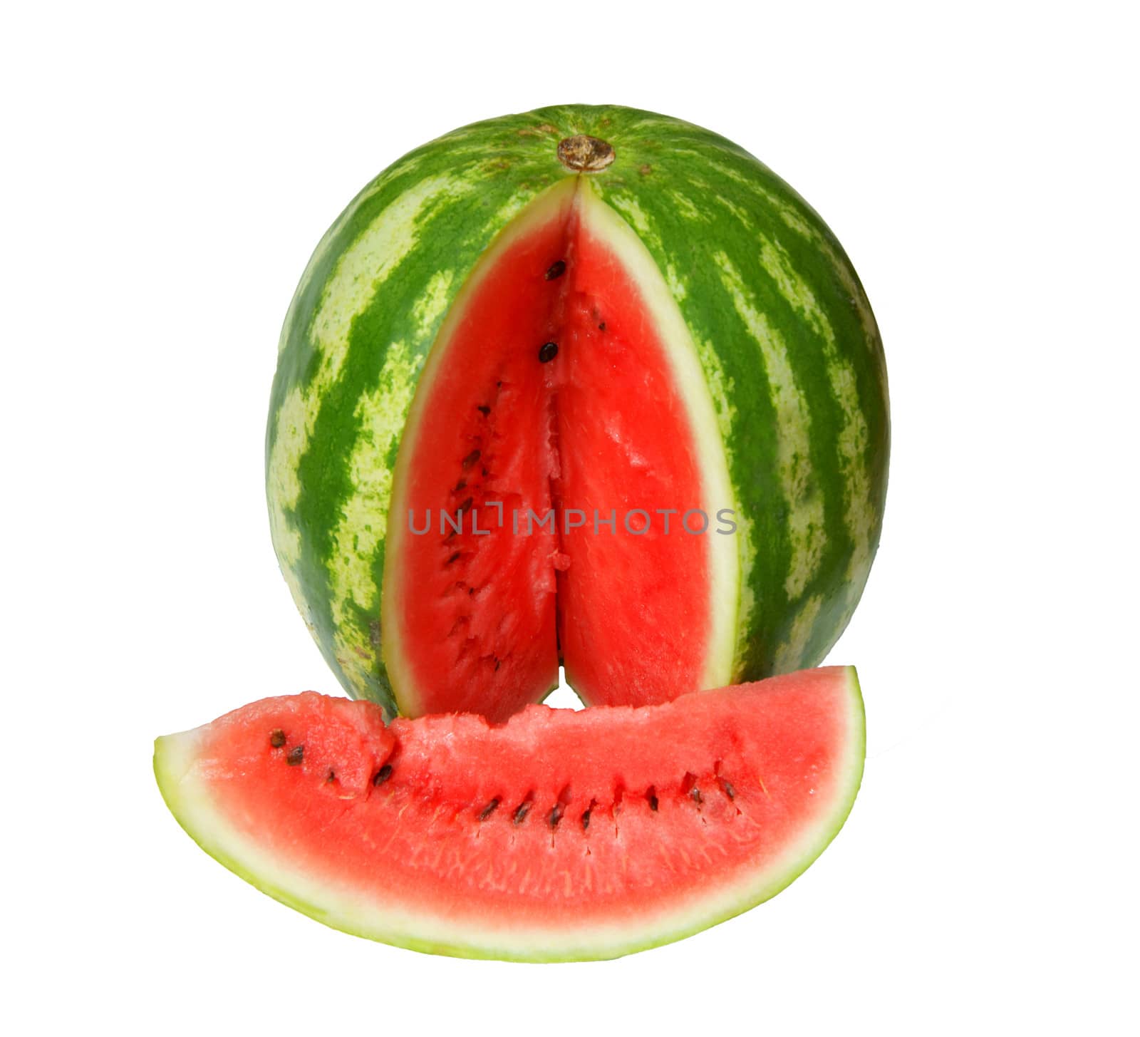 Sliced ripe watermelon by cobol1964