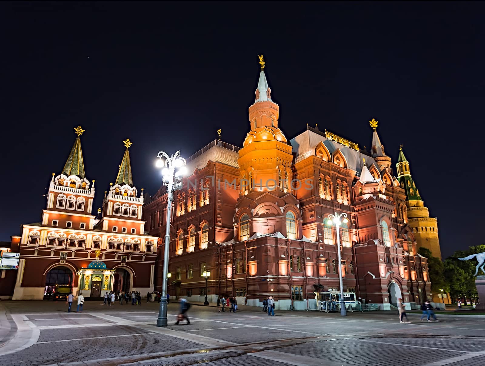 Night view of Moscow near the Kremlin by oleg_zhukov