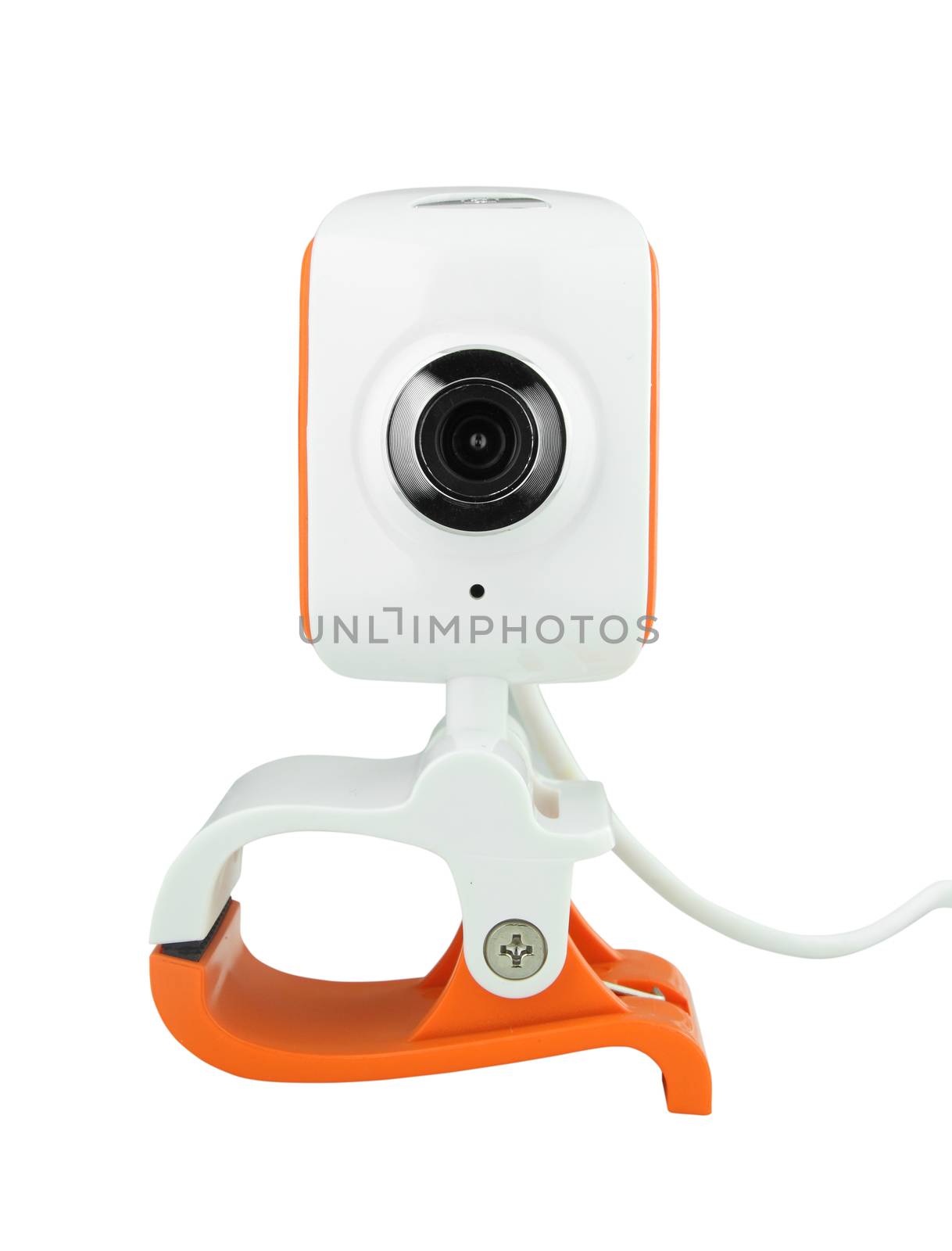 web camera on white background