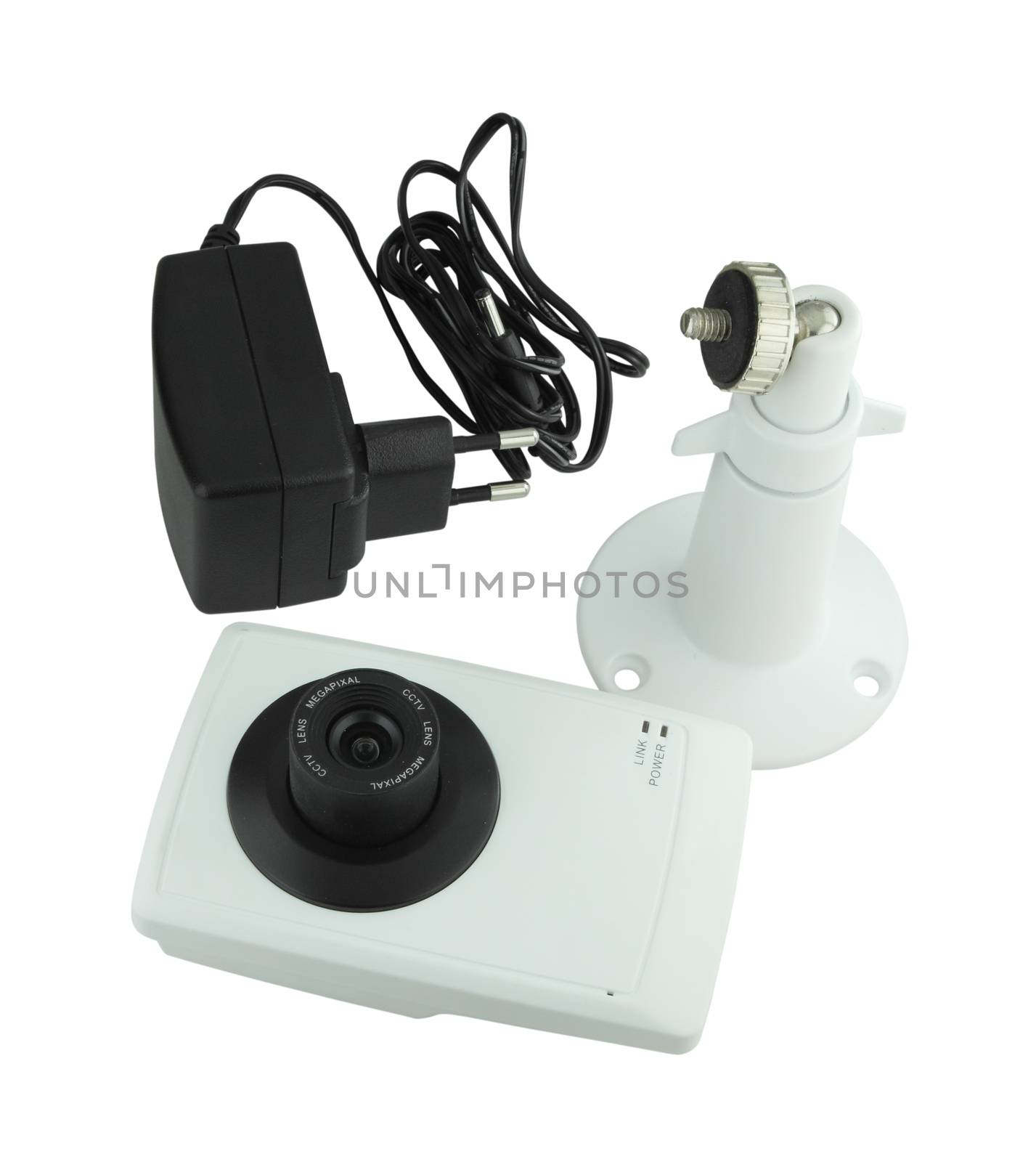 security camera accessory on white background