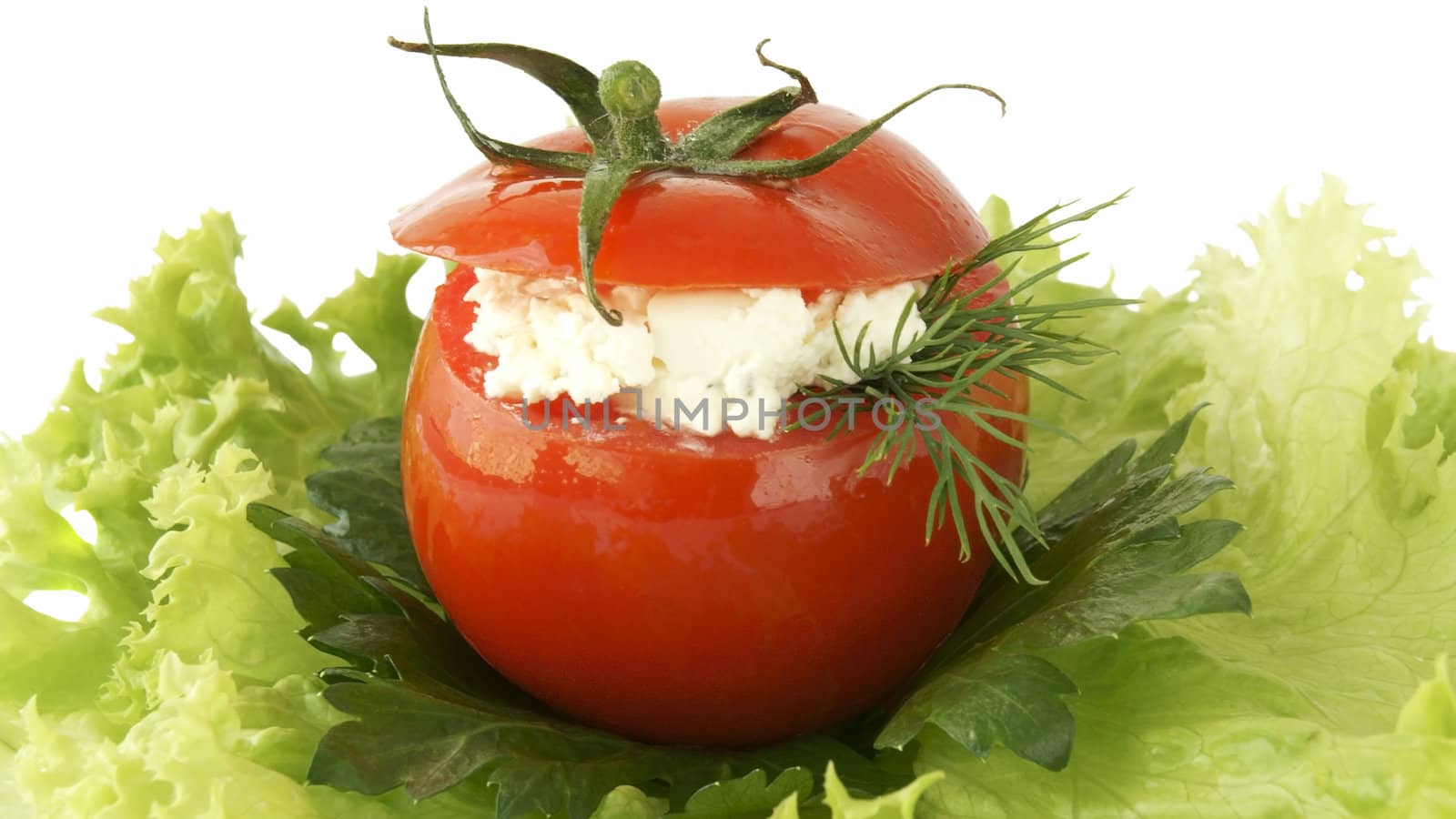 stuffed tomato with cheese 