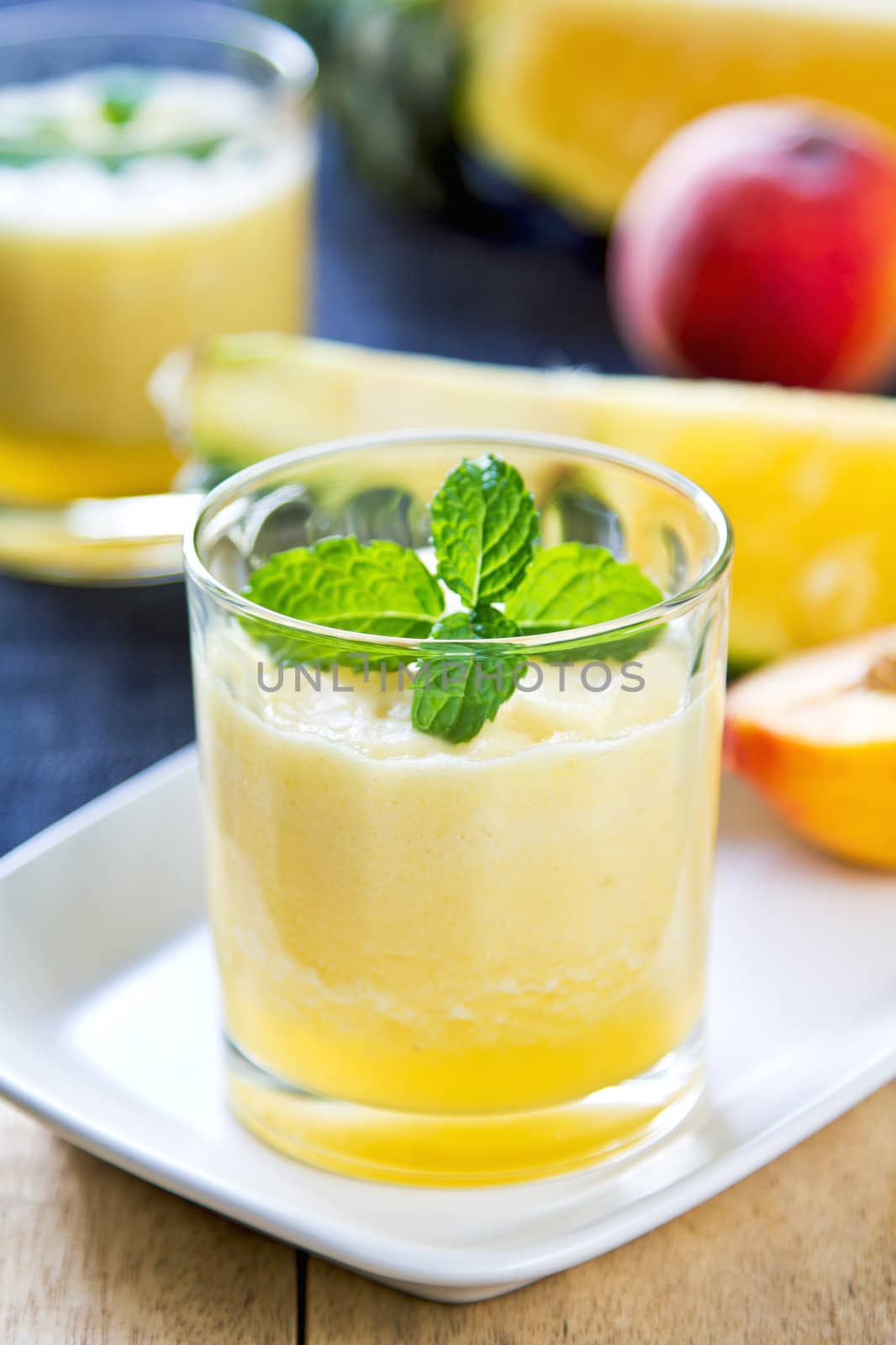 Pineapple with Peach smoothie