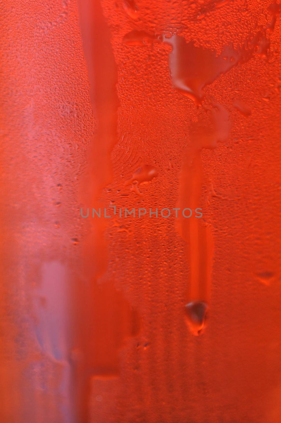 Red - brown background formed by condensation glass