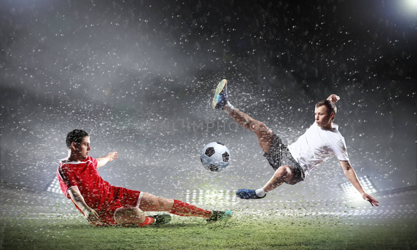 Image of two football players at stadium