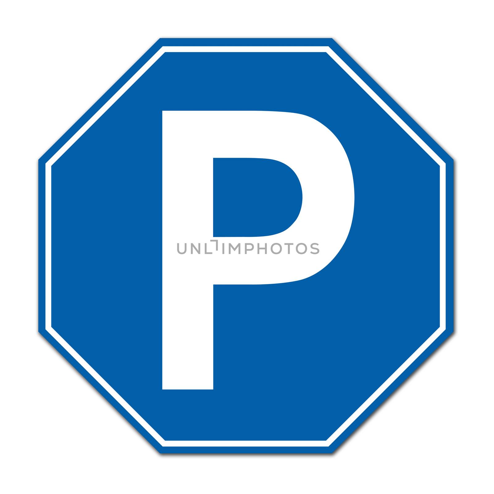 hexagon parking sign  by geargodz