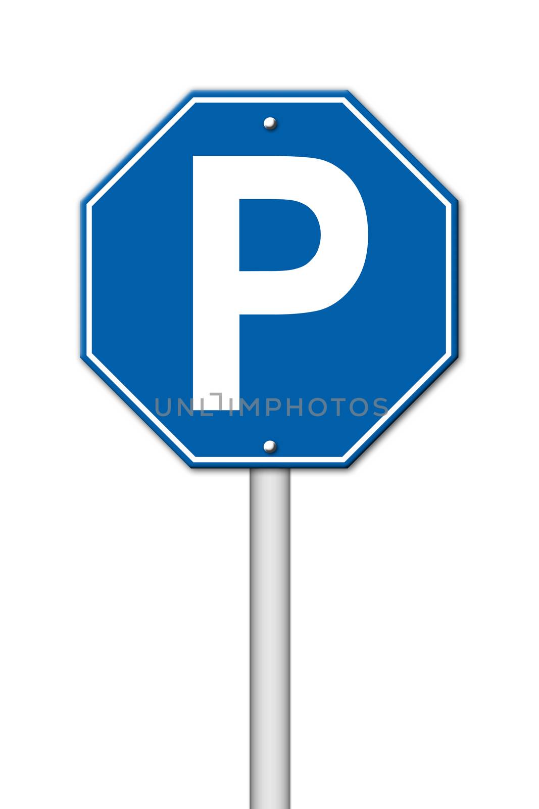 hexagon parking sign  by geargodz