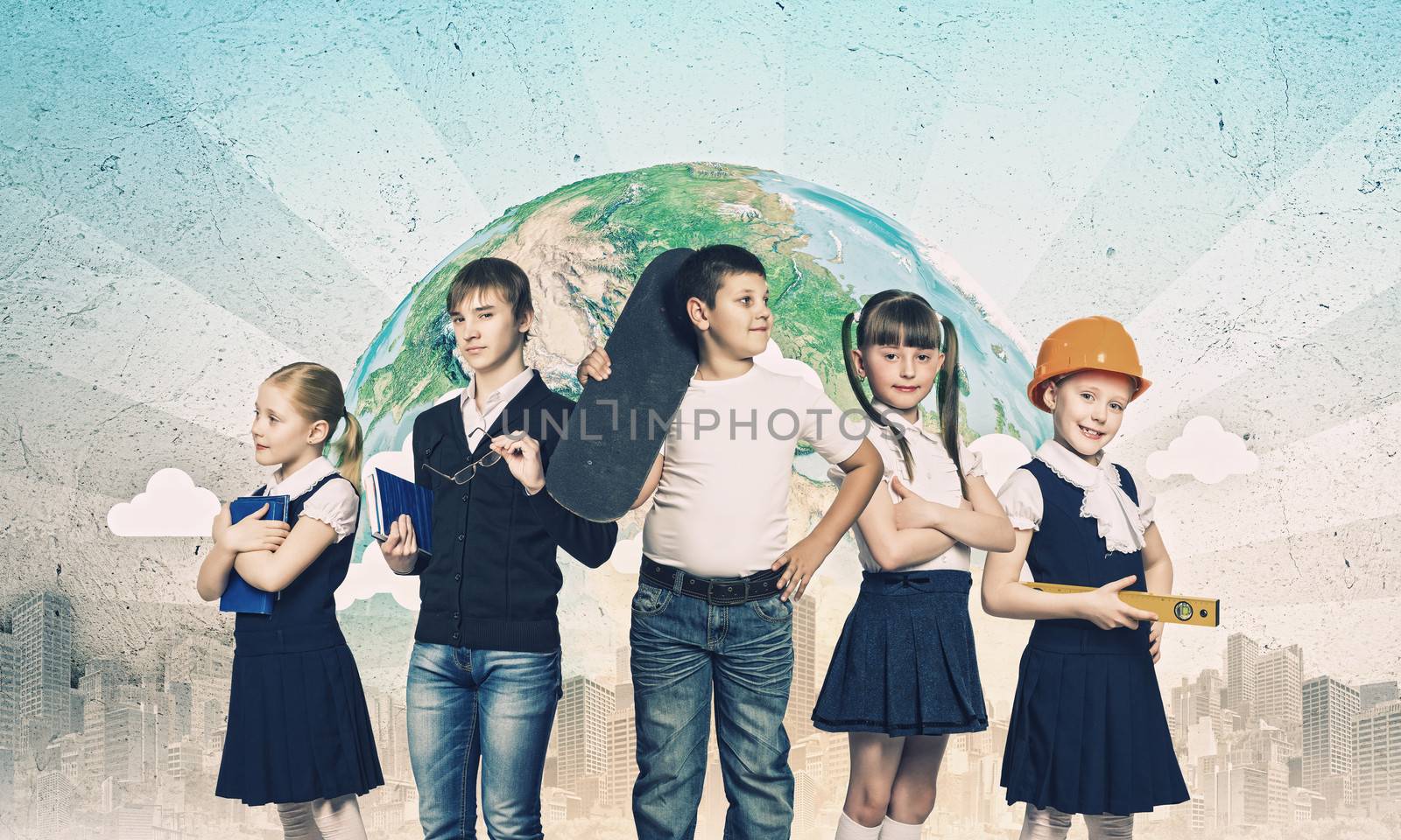 Group of kids by sergey_nivens