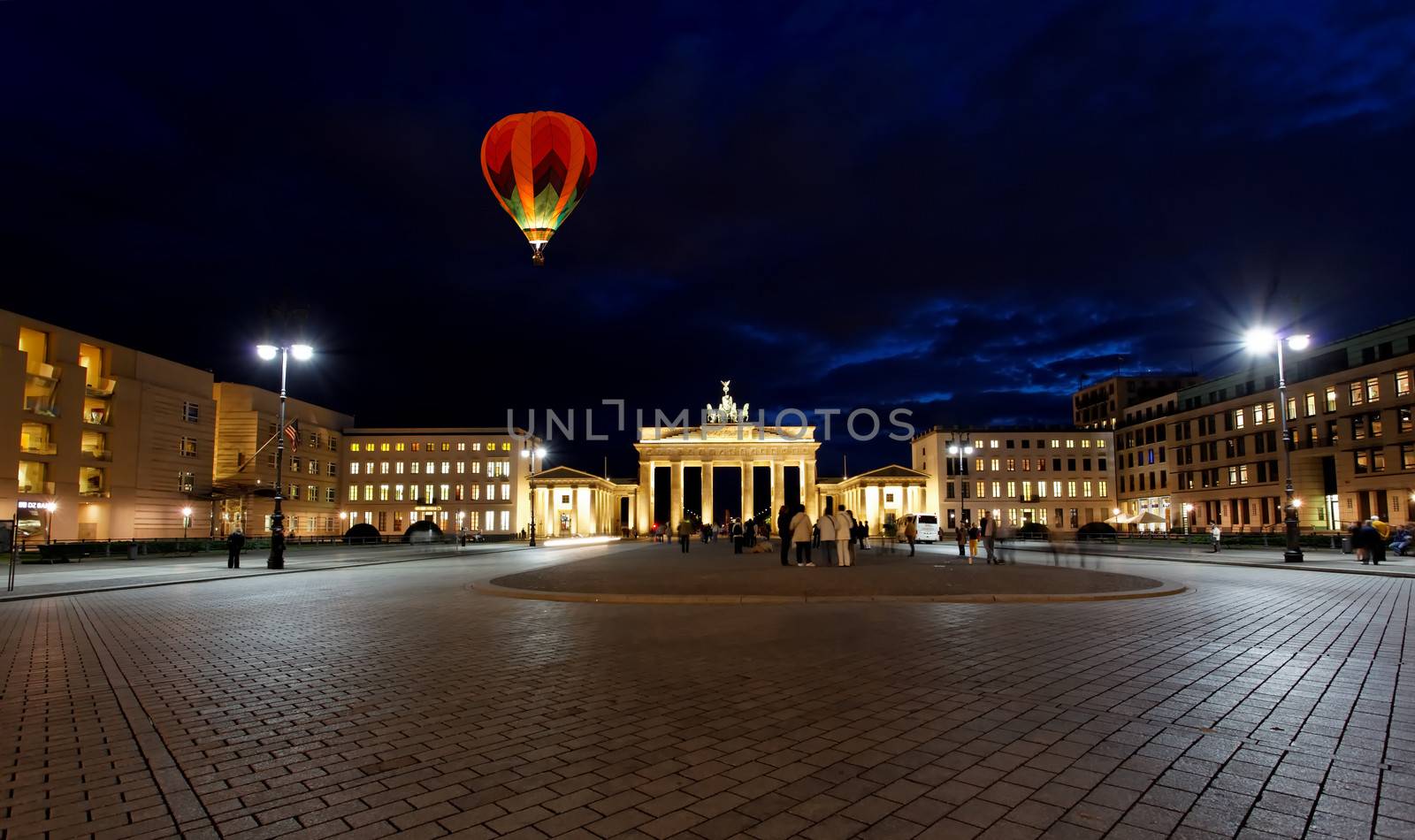 BRANDENBURG GATE at night in Berlin by gary718