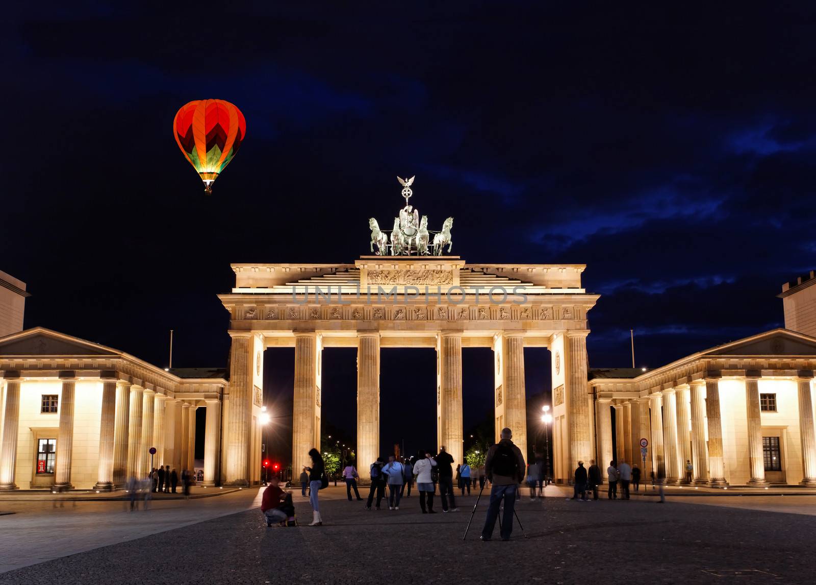 BRANDENBURG GATE at night in Berlin by gary718