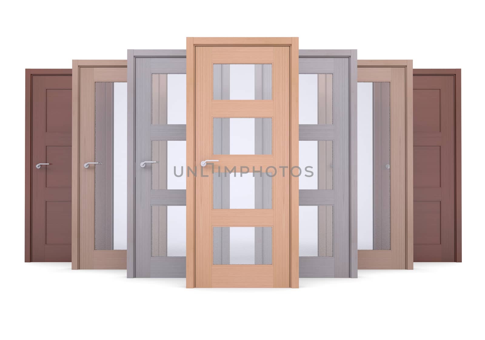 Group of wooden doors by cherezoff