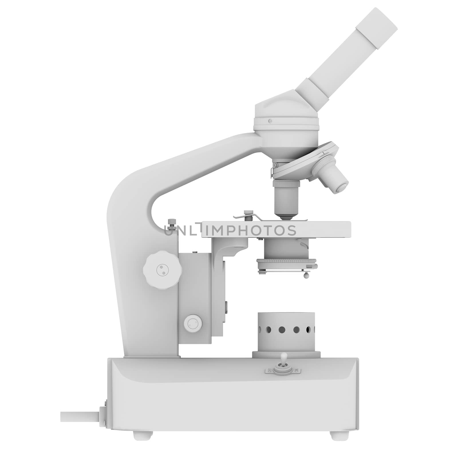 White microscope by cherezoff