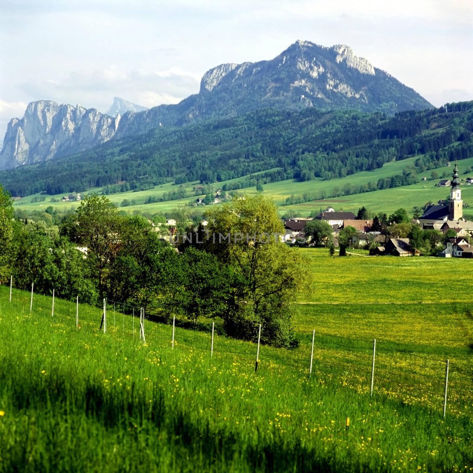 Village and landscape in Bavaria, Germany