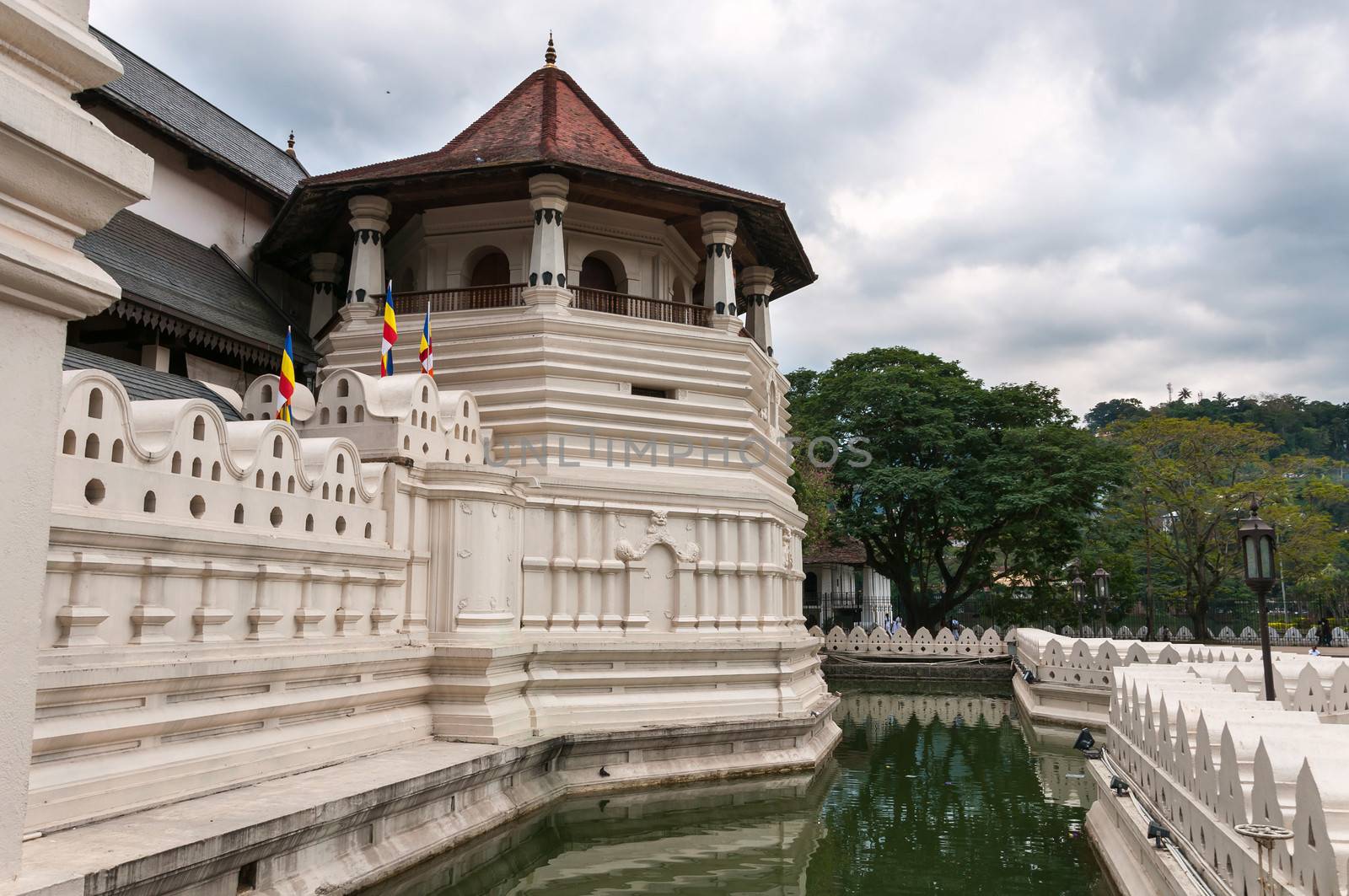 Temple of the Sacred Tooth Relic in Kandy, Sri Lanka