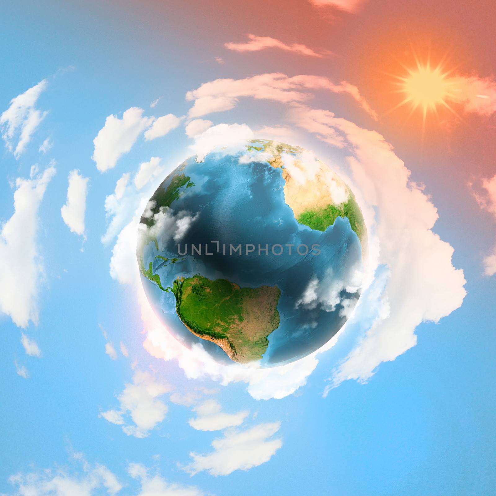 Image of earth planet. Elements of this image are furnished by NASA