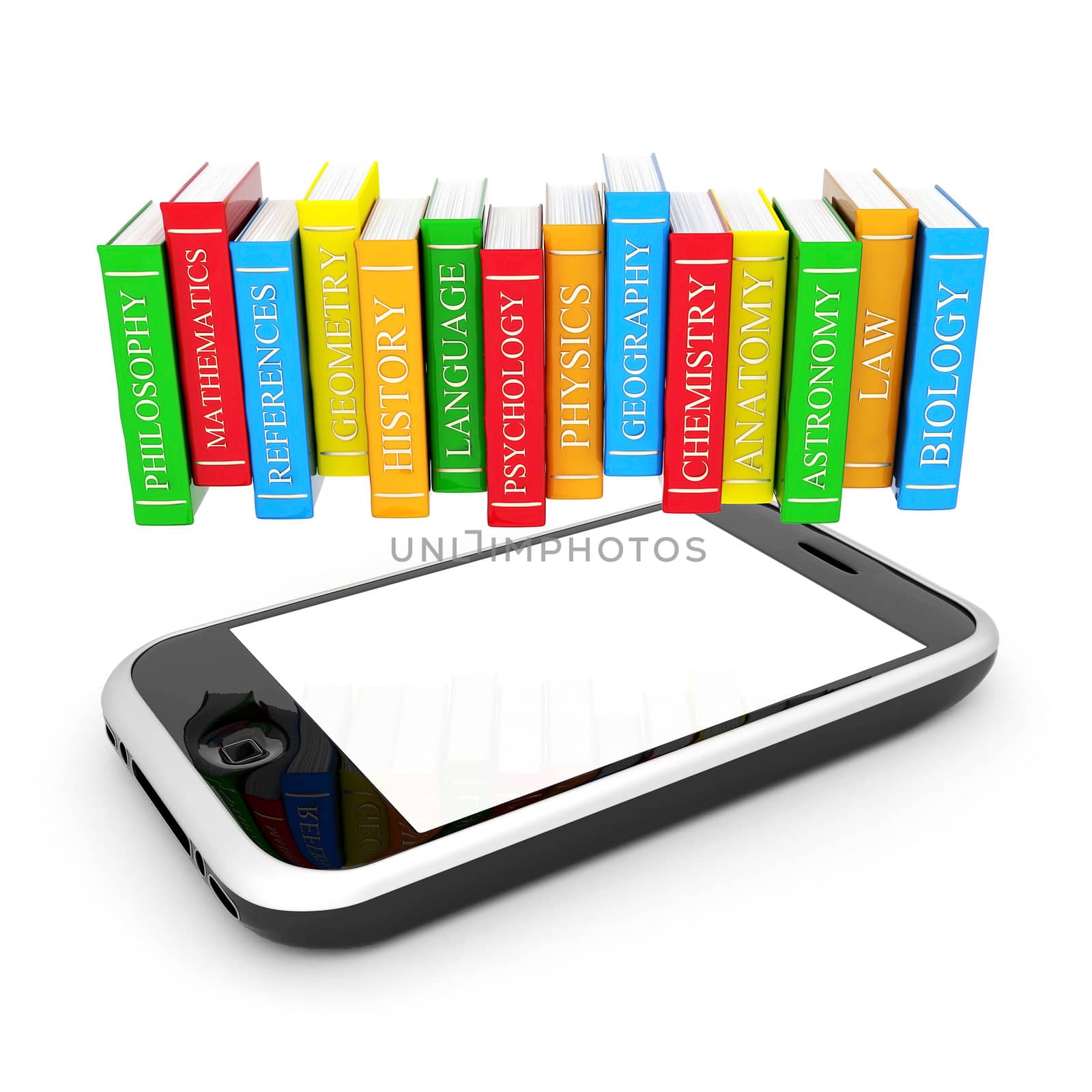 Image smartphone isolated on a white background