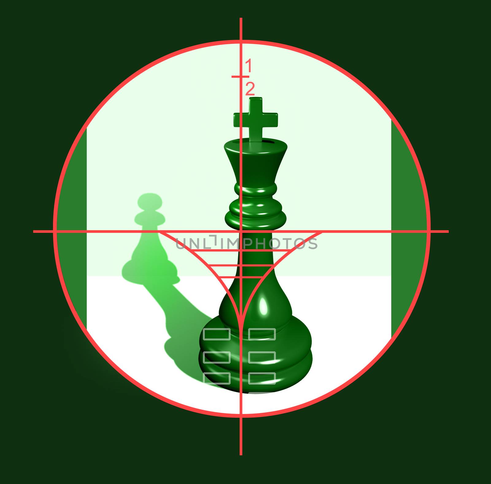 viewfinder of  sniper rifle made in 2d software